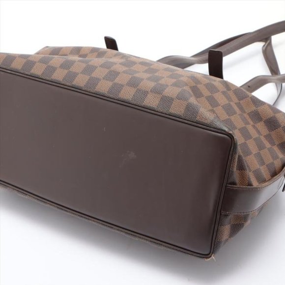 Louis Vuitton Chelsea Damier Ebene Tote Brown Monogram Canvas Shoulder B… - Picture 4 of 12